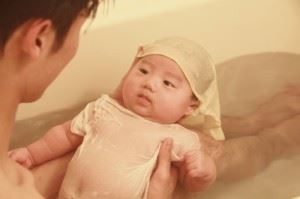 赤ちゃんの冬の風呂の回数