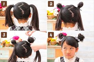 子供の入学式での女の子の人気の髪型
